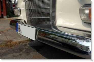 Mercedes W110 Heckflosse Stoßstangen