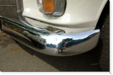 Mercedes W110 Heckflosse Stoßstangen