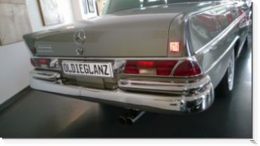 Stainless Steel Bumpers for Mercedes W111 sedan (Fintail)
