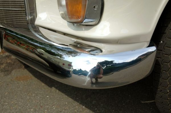 Mercedes W110 Heckflosse Stoßstangen