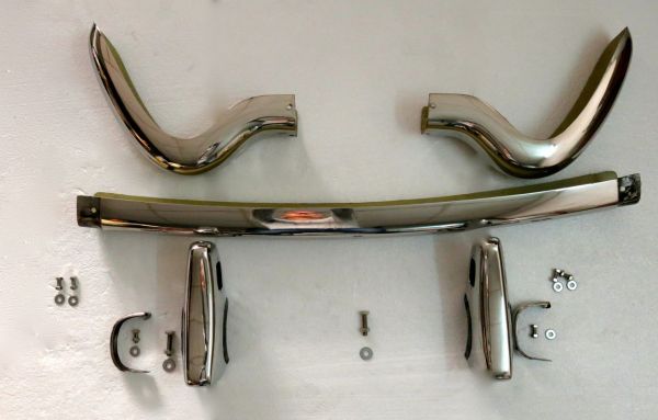 Stainless Steel Bumper Set for the Mercedes W121 Roadster 190SL 1955-1963