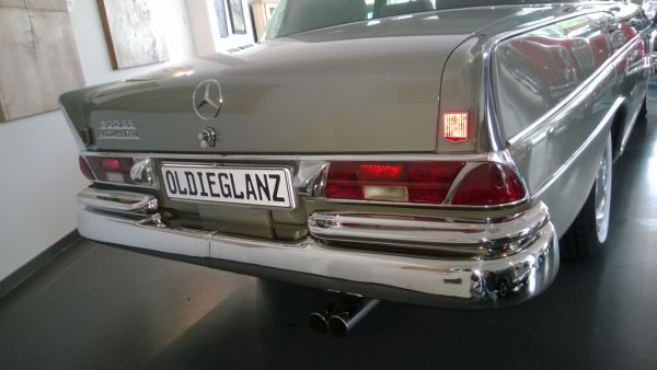 Stainless Steel Bumpers for Mercedes W111 sedan (Fintail)